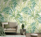 388552 The Wall 4 Cream & Green Mural by A S Creation