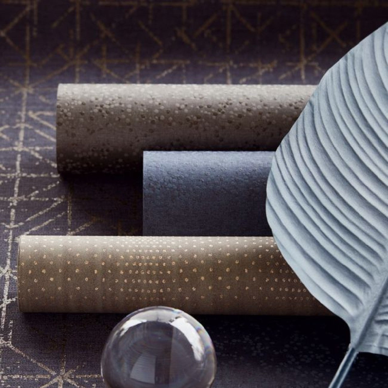 394511 Stud Effect Topaz Wallpaper By Eijffinger