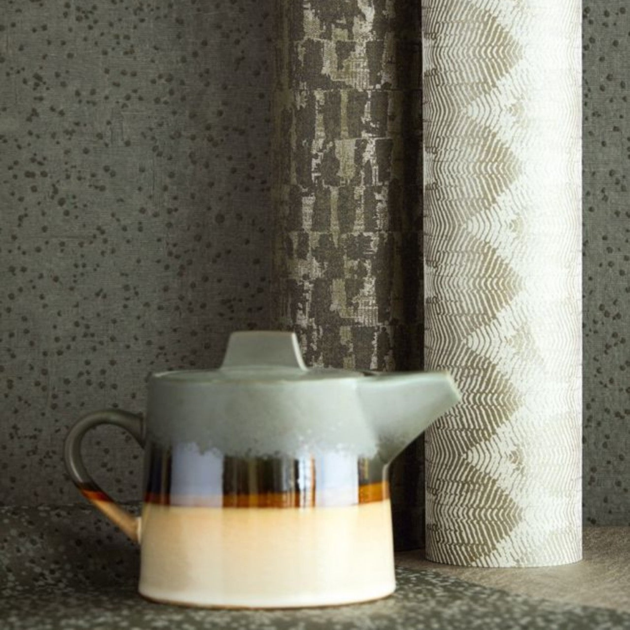 394542 Stipple Topaz Wallpaper By Eijffinger