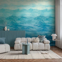 398181 The Wall 4 Blue & White Mural by A S Creation