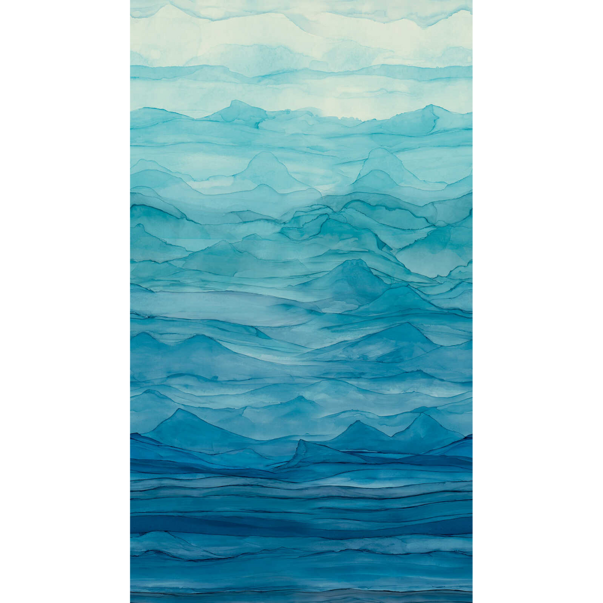 398181 The Wall 4 Blue & White Mural by A S Creation