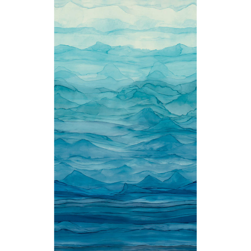 398181 The Wall 4 Blue & White Mural by A S Creation
