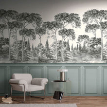 399541 The Wall 4 Grey & Green Mural by A S Creation