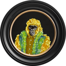 Fine China Gus on Charcoal Black Framed Art Prints by Brand McKenzie