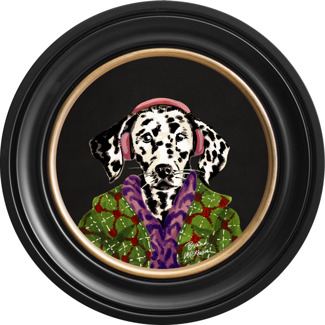 Fine China Dylan on Charcoal Black Framed Art Prints by Brand McKenzie