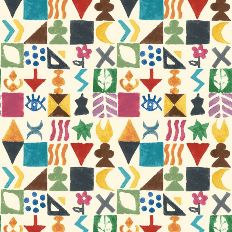 BW45139/1 Potato Print Kit Kemp Wallpaper By GP & J Baker