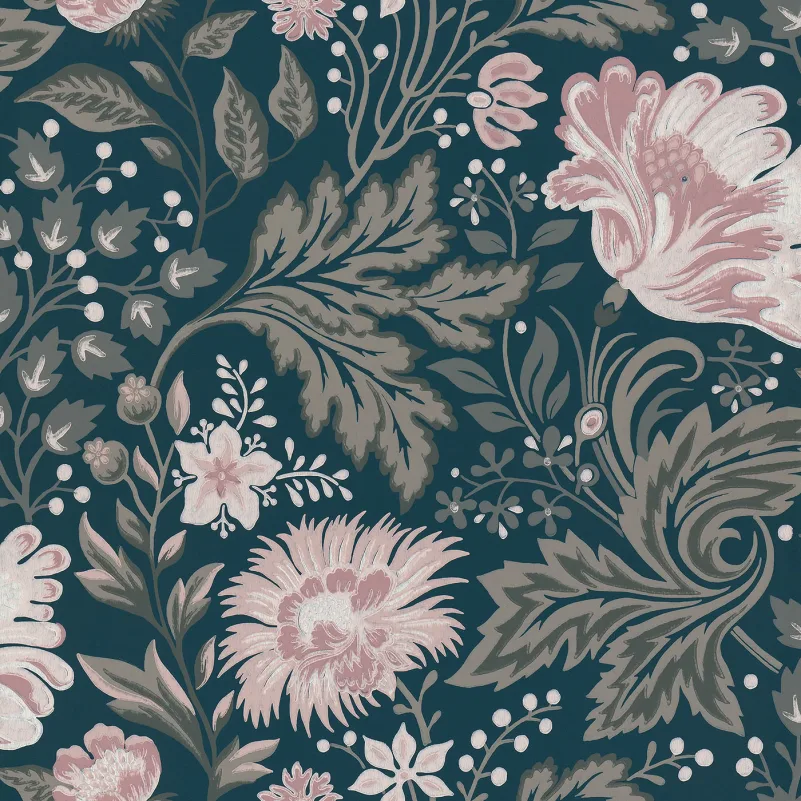 400-96 Dark Blue Ava Sandberg Edition Wallpaper by Sandberg