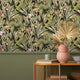 Zanzibar Black Vasari Wallpaper by Rasch
