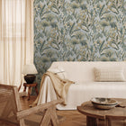 400013 Zanzibar Chalky Blue Vasari Wallpaper by Rasch