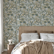 400013 Zanzibar Chalky Blue Vasari Wallpaper by Rasch
