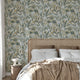 Zanzibar Chalk Blue Vasari Wallpaper by Rasch