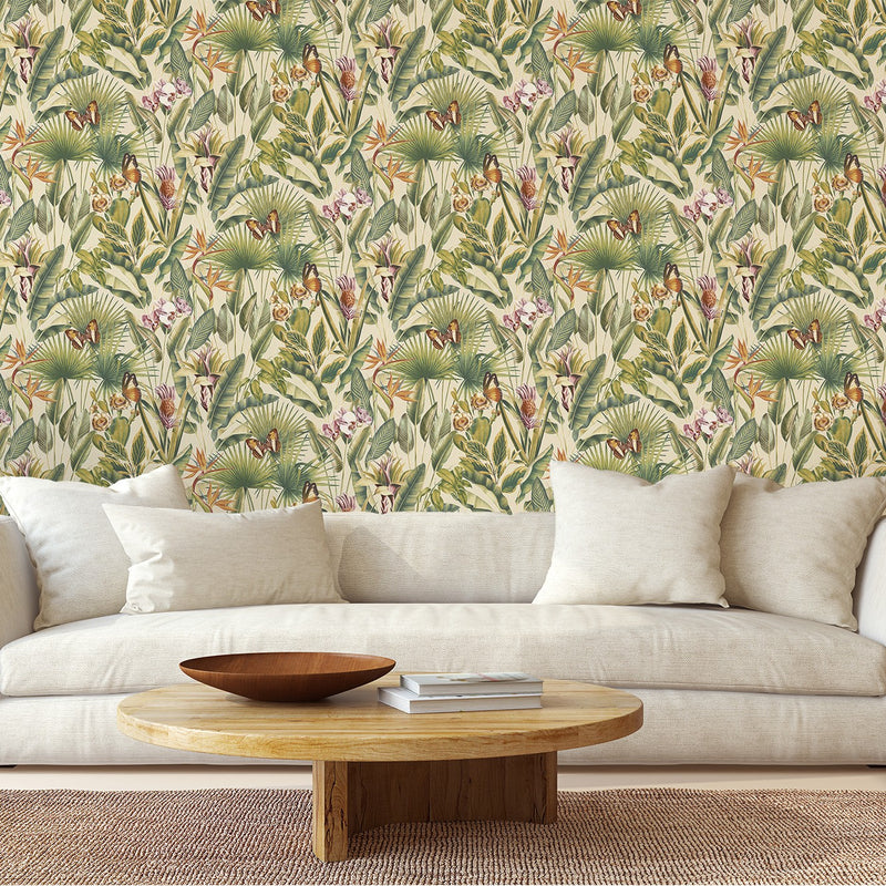 400020 Zanzibar Cream Vasari Wallpaper by Rasch