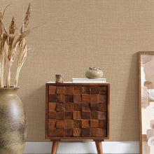 400709 Sofia Vasari Linen Sandalwood Wallpaper by Rasch