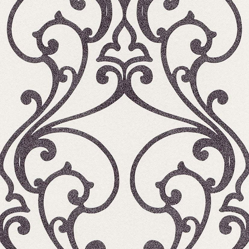 404609 Glamour White and Silver Wallpaper by Rasch