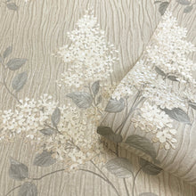 41320 Tiffany Fiore Floral Beige Wallpaper by Belgravia