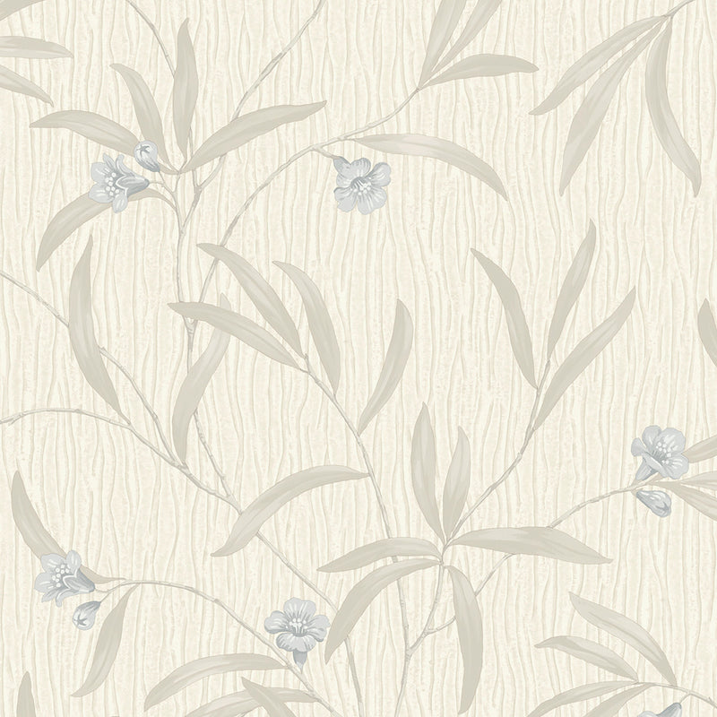 41333 Tiffany Floral Cream/Soft Blue Wallpaper by Belgravia