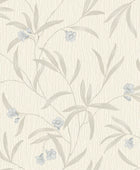 41333 Tiffany Floral Cream/Soft Blue Wallpaper by Belgravia