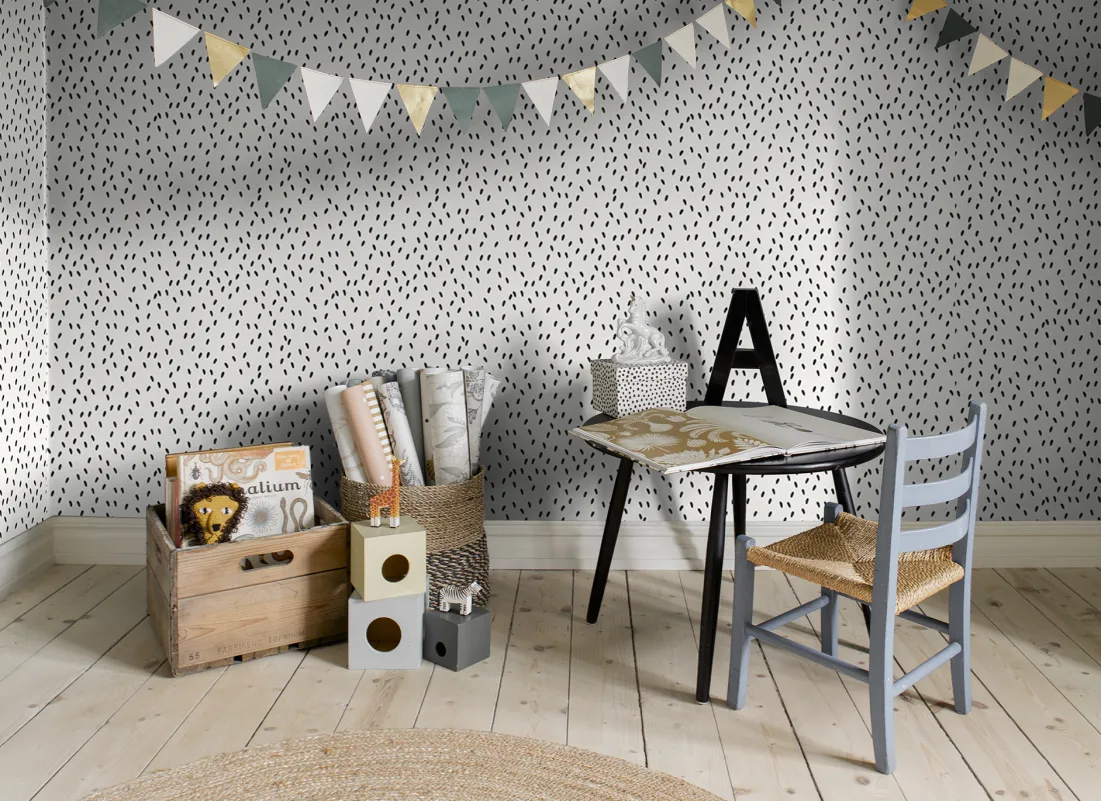 415-81 Black Ella Sandberg Edition Wallpaper by Sandberg