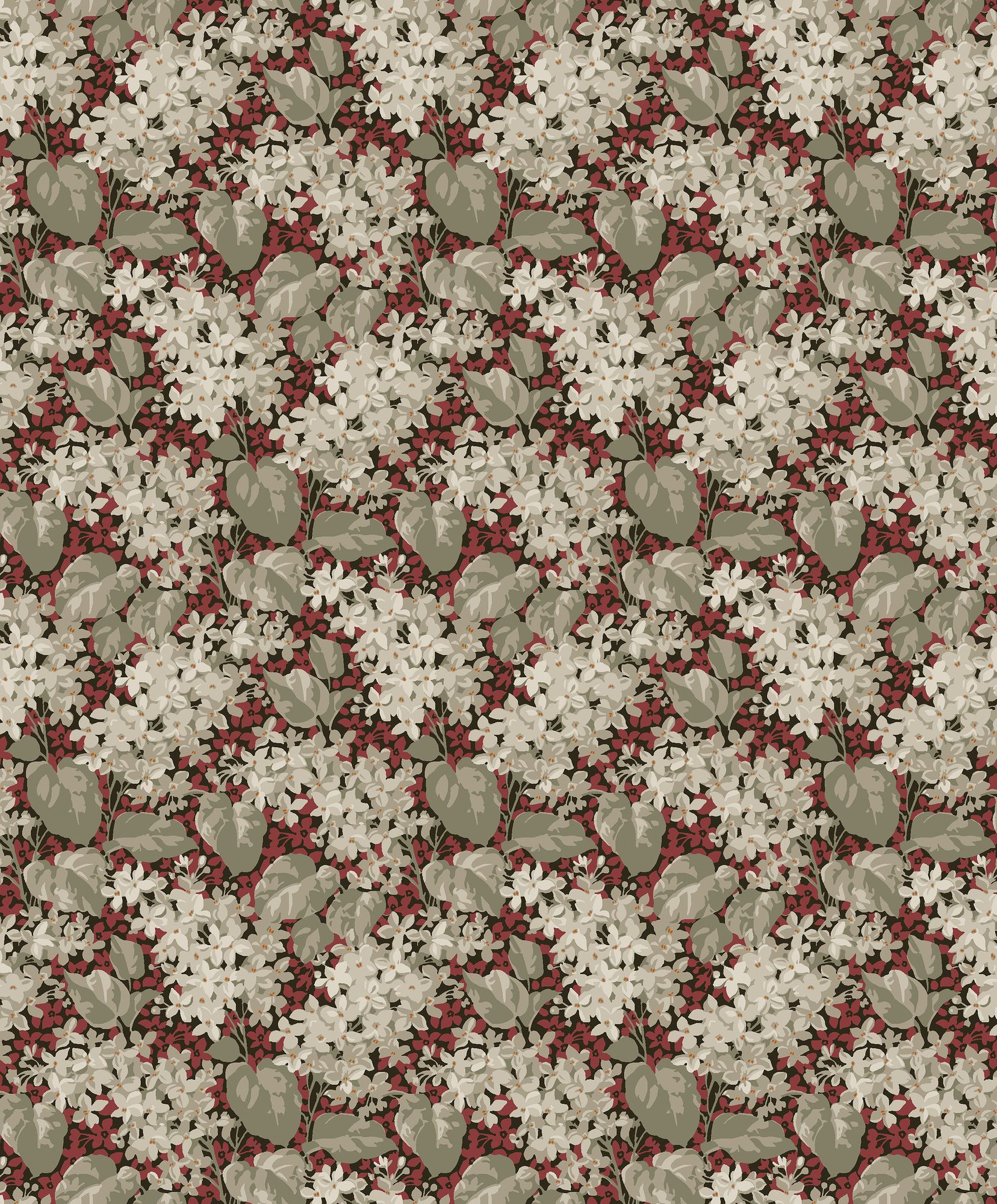 4161 Aratorp Dark Multi and Red Alla Tiders Hus Wallpaper by Boråstapeter