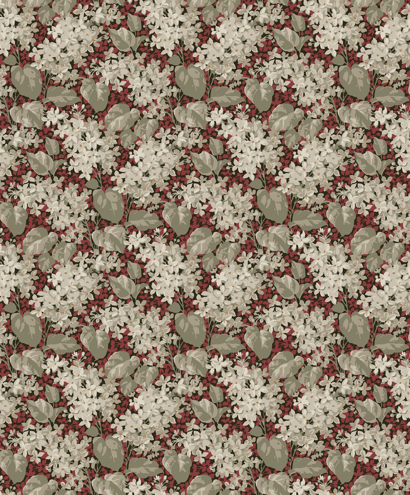 4161 Aratorp Dark Multi and Red Alla Tiders Hus Wallpaper by Boråstapeter