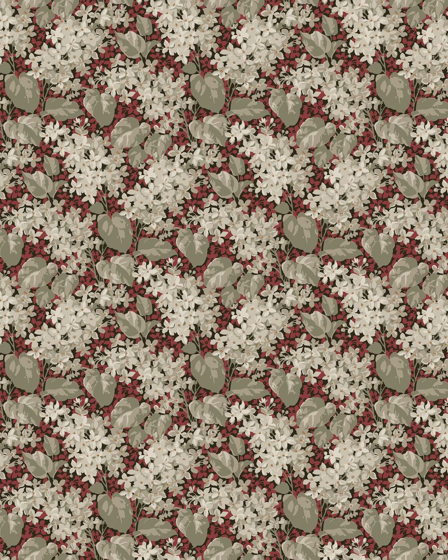 4161 Aratorp Dark Multi and Red Alla Tiders Hus Wallpaper by Boråstapeter