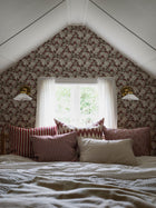 4161 Aratorp Dark Multi and Red Alla Tiders Hus Wallpaper by Boråstapeter