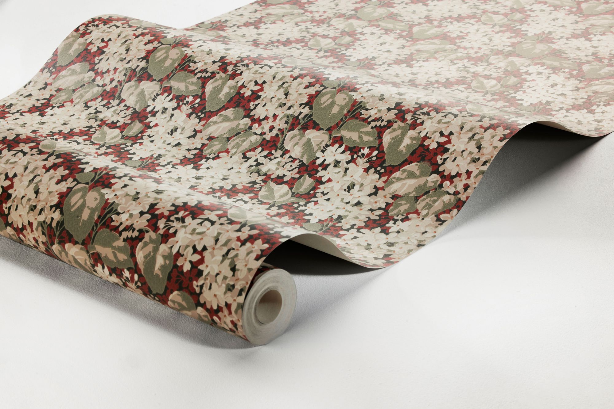 4161 Aratorp Dark Multi and Red Alla Tiders Hus Wallpaper by Boråstapeter