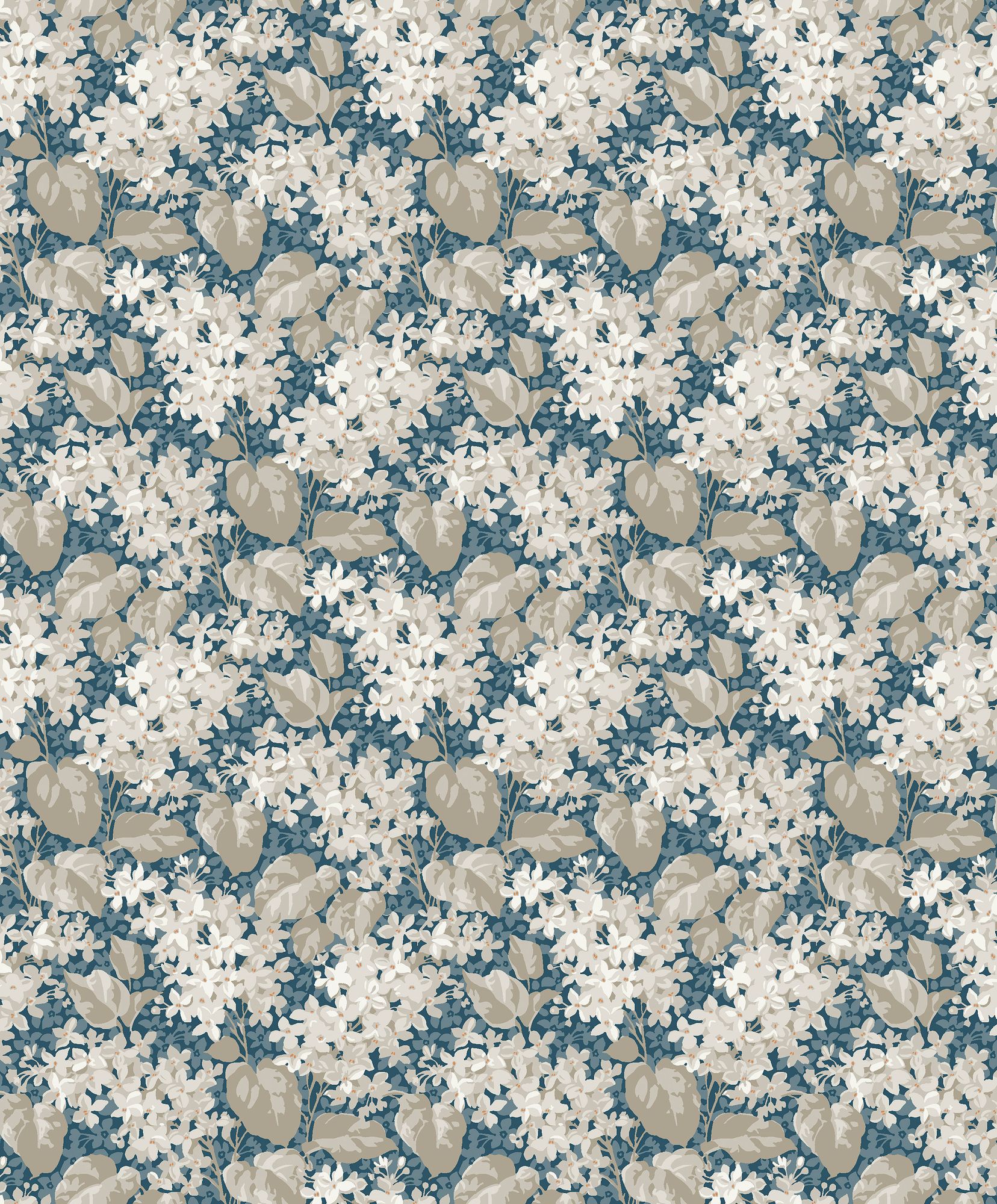 4162 Aratorp Dark Multi and Blue Alla Tiders Hus Wallpaper by Boråstapeter