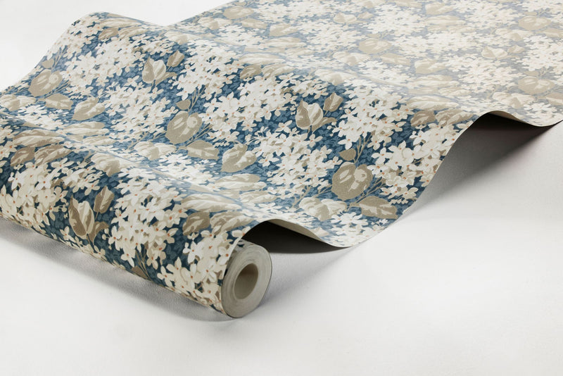 4162 Aratorp Dark Multi and Blue Alla Tiders Hus Wallpaper by Boråstapeter