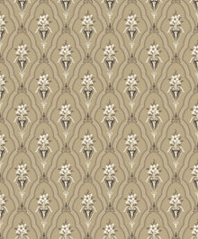 4164 Klädesholmen Dark Brown and Beige Alla Tiders Hus Wallpaper by Boråstapeter
