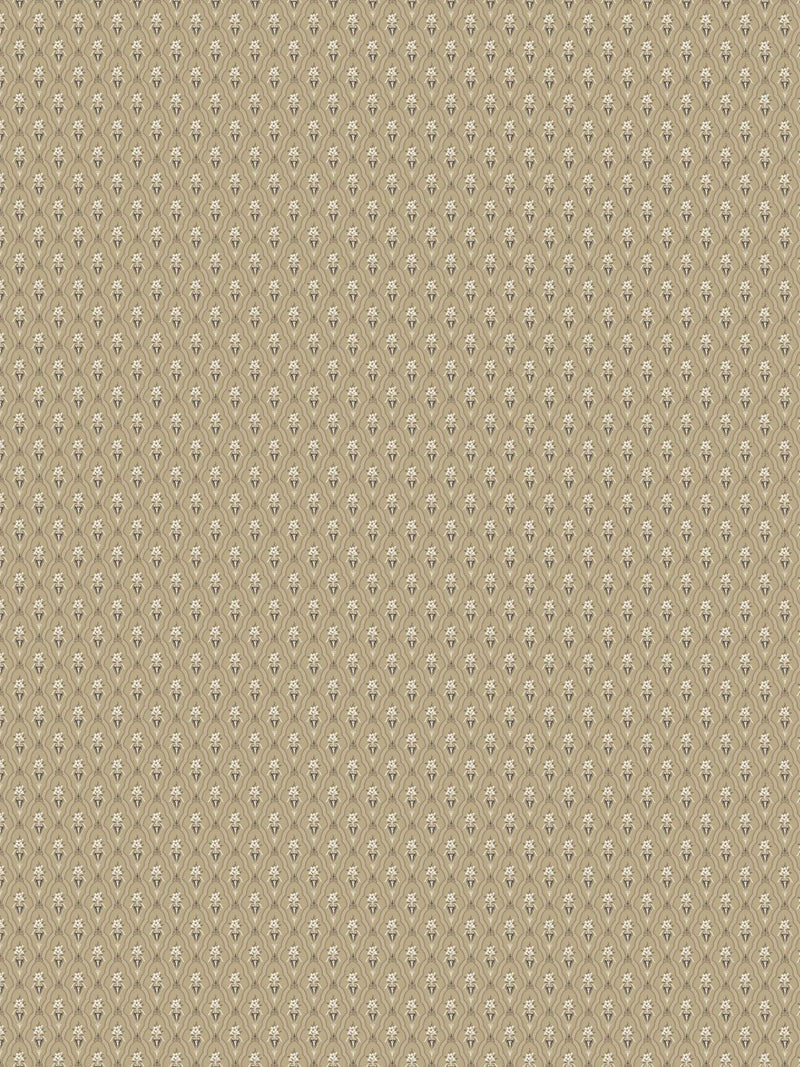 4164 Klädesholmen Dark Brown and Beige Alla Tiders Hus Wallpaper by Boråstapeter