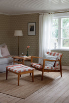 4164 Klädesholmen Dark Brown and Beige Alla Tiders Hus Wallpaper by Boråstapeter