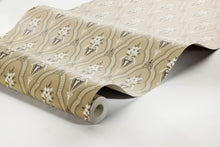 4164 Klädesholmen Dark Brown and Beige Alla Tiders Hus Wallpaper by Boråstapeter