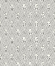 4166 Klädesholmen Light Grey and White Alla Tiders Hus Wallpaper by Boråstapeter