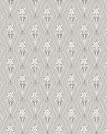 4166 Klädesholmen Light Grey and White Alla Tiders Hus Wallpaper by Boråstapeter