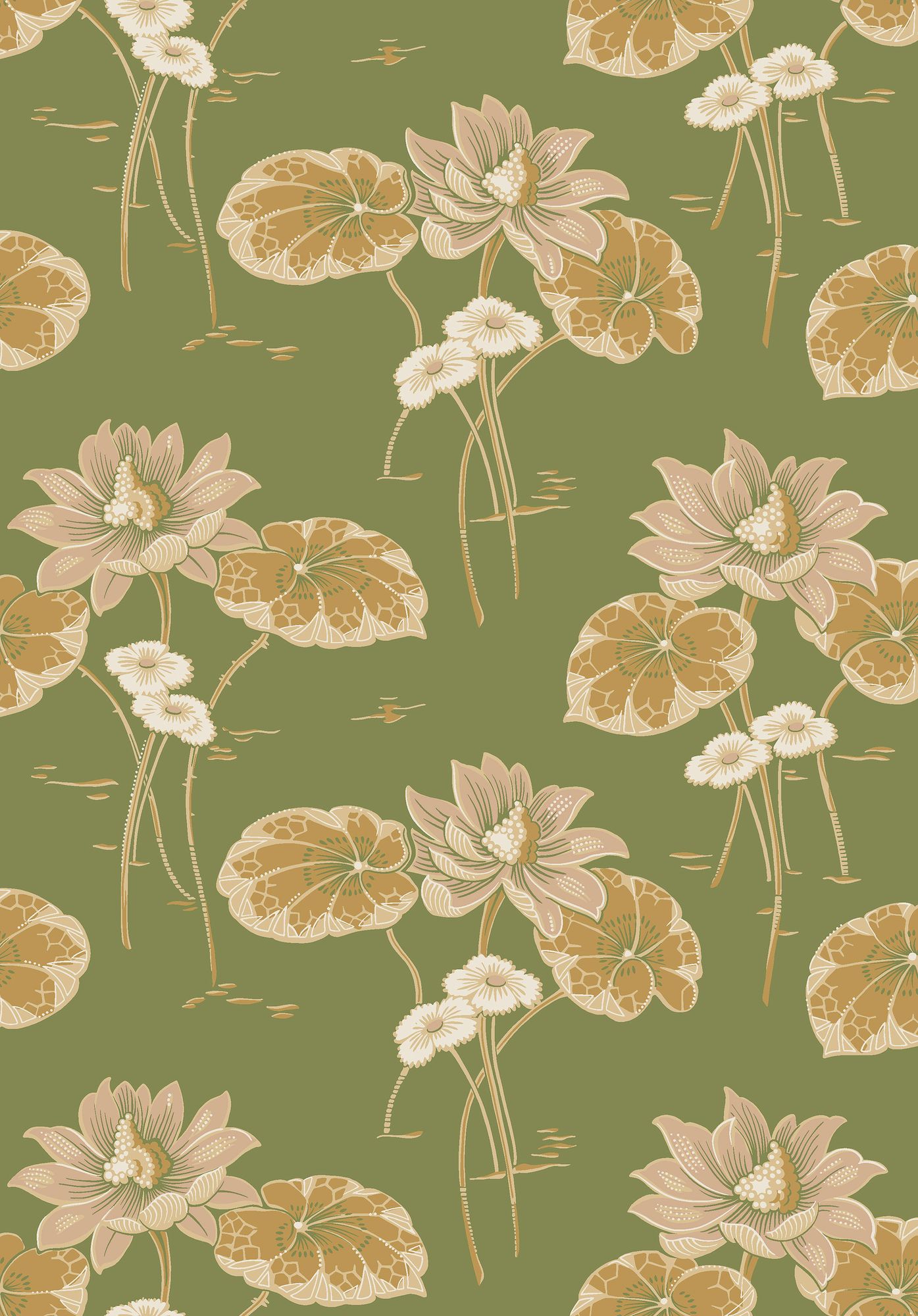 4167 Haga Dark Green and Multi Alla Tiders Hus Wallpaper by Boråstapeter