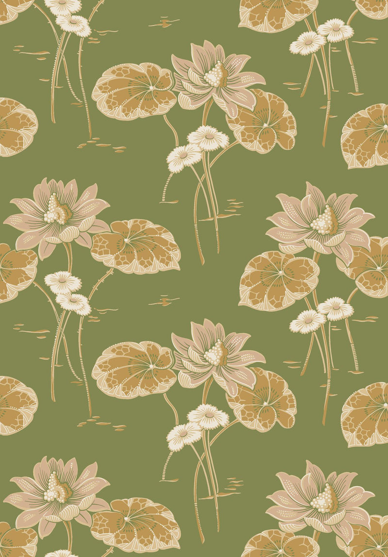 4167 Haga Dark Green and Multi Alla Tiders Hus Wallpaper by Boråstapeter