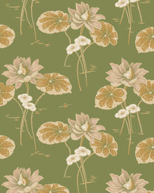 4167 Haga Dark Green and Multi Alla Tiders Hus Wallpaper by Boråstapeter