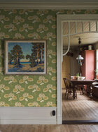 4167 Haga Dark Green and Multi Alla Tiders Hus Wallpaper by Boråstapeter