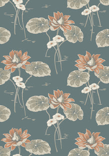 4168 Haga Dark Blue and Multi Alla Tiders Hus Wallpaper by Boråstapeter