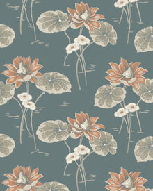 4168 Haga Dark Blue and Multi Alla Tiders Hus Wallpaper by Boråstapeter