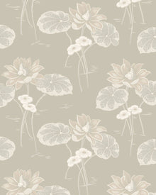 4169 Haga Light Grey and Beige Alla Tiders Hus Wallpaper by Boråstapeter