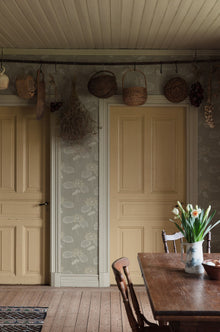 4169 Haga Light Grey and Beige Alla Tiders Hus Wallpaper by Boråstapeter