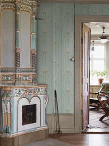 4170 Villastan Light Blue and Multi Alla Tiders Hus Wallpaper by Boråstapeter