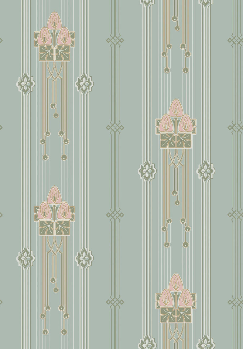 4170 Villastan Light Blue and Multi Alla Tiders Hus Wallpaper by Boråstapeter