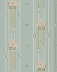 4170 Villastan Light Blue and Multi Alla Tiders Hus Wallpaper by Boråstapeter
