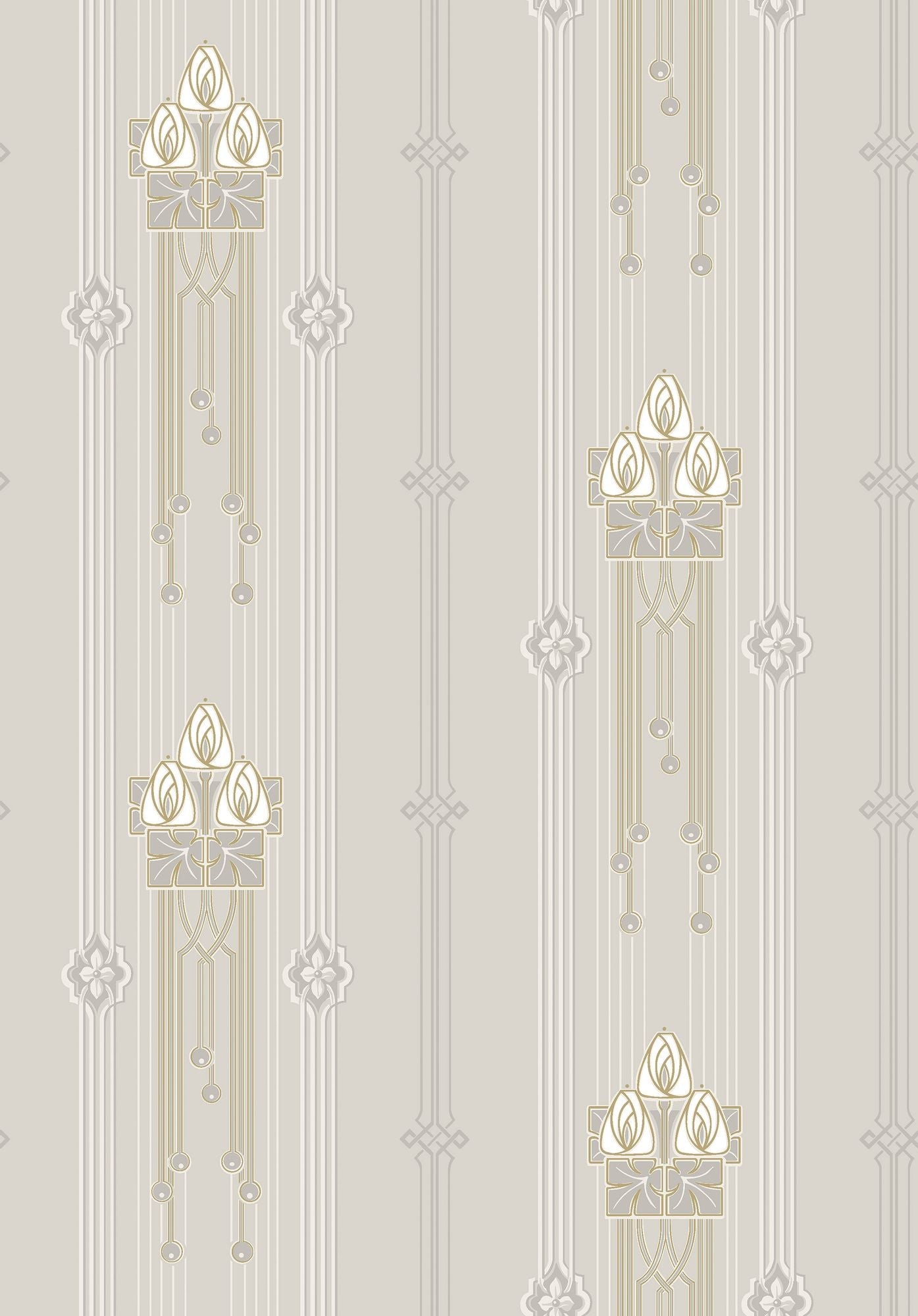 4171 Villastan Light Grey and White Alla Tiders Hus Wallpaper by Boråstapeter