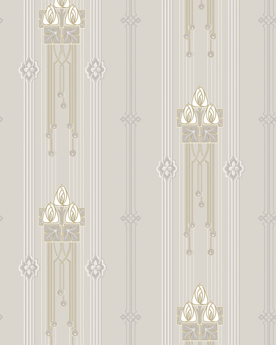 4171 Villastan Light Grey and White Alla Tiders Hus Wallpaper by Boråstapeter