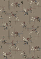4173 Salängen Dark Brown and Multi Alla Tiders Hus Wallpaper by Boråstapeter