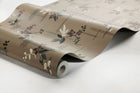 4173 Salängen Dark Brown and Multi Alla Tiders Hus Wallpaper by Boråstapeter